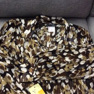 Vida brown blouse SZ:Le